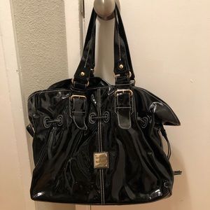 Dooney and Burke patent leather tote/handbag